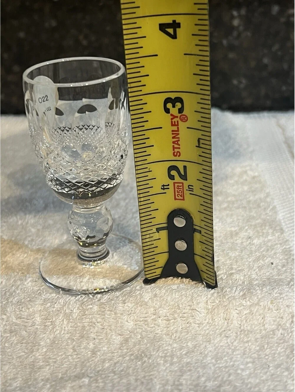 4 Waterford Crystal Colleen Liqueur Glasses 3-1/4” tall.